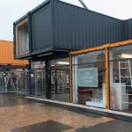 Shipping containers as creative office space